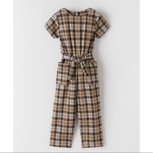 Zara Plaid Jumpsuit